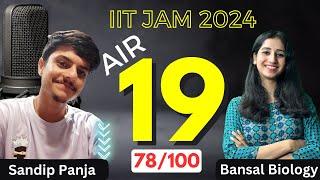 Toppers Talk - IIT JAM Topper Interview Biotechnology I JAM BT Topper 2024 I Bansal Biology Results