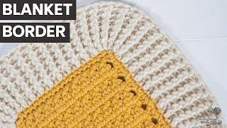CROCHET Rib BLANKET Border Works for ANY Blanket With Sound