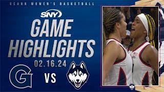 Aaliyah Edwards and Paige Bueckers lead UConn to rout of Georgetown on Senior Night  SNY