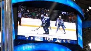 nice tip on schneider -- canucks scrimmage jan 16th 2013