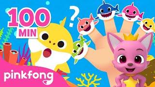 Shark Finger Family and Where is Daddy Shark?  Best Compilation  Rhymes for Kids  Pinkfong Songs