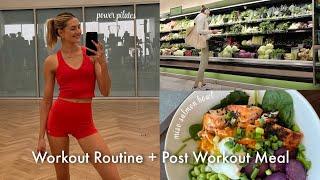 My Workout Routine + What I Eat Pre and Post- Workout Vlog Style