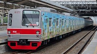 Stasiun Manggarai Lantai Atas Kompilasi KRL Commuter Line 4K  JR 205 TM 6000 Tokyu 8500