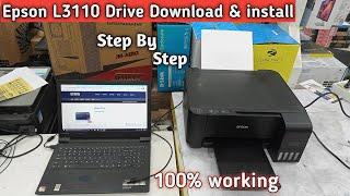 How To Download and install Epson L3110 Printer Driver  Epson L3110 Driver installation 2022