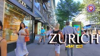 ZURICH SWITZERLAND  Walking tour around BAHNHOFSTRASSE & Lindenhof  City Center currently Stroll