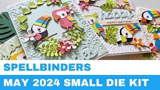 #283 Spellbinders May 2024 Small Die Kit & 3D Embossing Folder - Card Inspirations