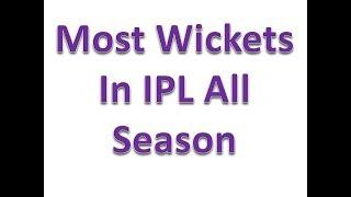 Most Wickets in ipl all season