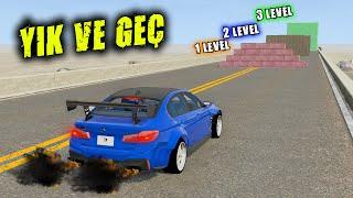 DUVARA ÇARPAN ARABALAR  ABSÜRT DENEY  PARÇALANAN ARABALAR D  BeamNG.drive  beamng speed bumps