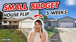 Small Budget House Flip BEFORE and AFTER  - Home Renovation Before and After Budget Home Remodel