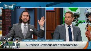FIRST THINGS FIRST  Nick Wright STUNNED Philadelphia Eagles Will BEAT Dallas Cowboys WIN NFC East