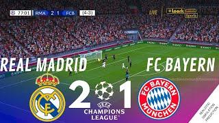 REAL MADRID  2-1 BAYERN MUNICH UEFA Champions League 2324  Match Highlights Video Game Simulation