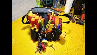 MI BOLSO TOUGHBUILT DE TRABAJOS ELECTRICOS.