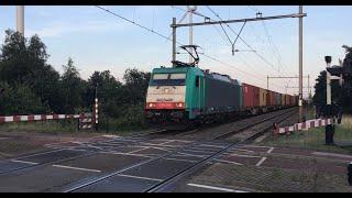 Medway Traxx Locomotive with Neuss Shuttle Container Train at Blerick the Netherlands July 18-2024
