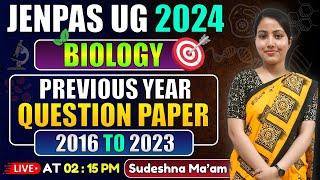 JENPAS UG Biology PYQ 2016 To 2023 Solution  JENPAS UG 2024 Preparation  JENPAS UG Biology Class