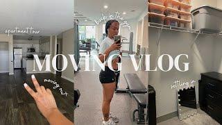 MOVING VLOG  apartment tour settling in and getting back in the gym