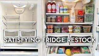 ULTIMATE FRIDGE RESTOCK Satisfying Fridge Organizing with all Healthy Organic Food