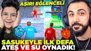 SASUKE İLE PUBG MOBILEDA ATEŞ VE SU OYNADIK AŞIRI EĞLENCELİ YENİ MOD