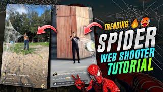 NEW REELS TRENDING SPIDER WEB SHOOTER VIDEO EDITING  NEW REELS TRENDING TUTORIAL  CAPCUT TUTORIAL