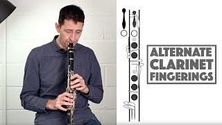 Clarinet Fingerings with Playing and Diagram Examples - Throat Bb Top G and more...