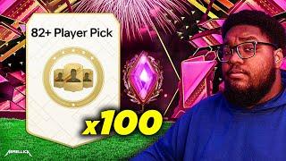 I opened 100 82+ Player Picks for Futties Team 1...