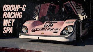 Onboard Porsche 962 Racing on wet Spa - Highlights - Pure HQ engine sound