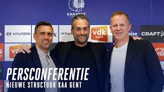  Persconferentie nieuwe structuur KAA Gent