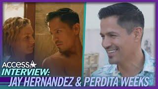 Magnum P.I. Jay Hernandez & Perdita Weeks Talk Filming Shower Scene EXCLUSIVE