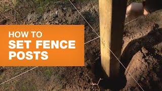 How to Install Fence Posts Step-by-step  The Home Depot Canada