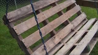 DIY Pallet Project Super Easy Pallet Swing Built Simply wMinimal Tools  You Build It  Tutorial