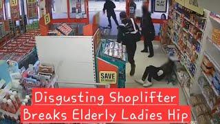 Disgusting Shoplifter ️ UK Crime  Phone Snatched Caught On Camera