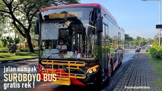 Walking Around JAJAL NUMPAK BIS SUROBOYO BUS Koridor R3 ‼️ Bis gratis di Surabaya City  #AyoNaikBus