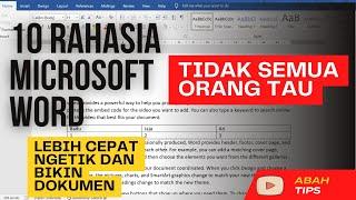 10 Rahasia Lebih Cepat Menggunakan Microsoft Word  Tips Trik Ms Word