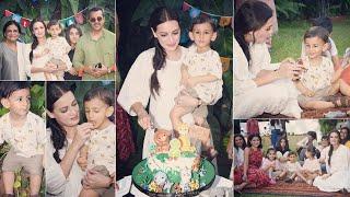 Dia Mirza Son Avyaans 2nd Birthday Celebration With Adorable Animal-Themed Theme Cake