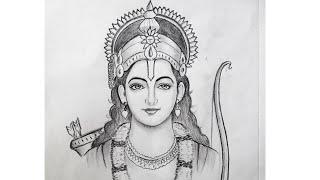 भगवान श्री राम जी का चीत्र बनाना सिखे  ram navami special drawing  shri ram drawing step by step