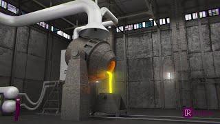 Industrial 3D Animation Video  Reibus - Argon Oxygen Decarburization