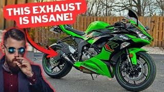 Ninja ZX6R Gets LOUD M4 Exhaust Install