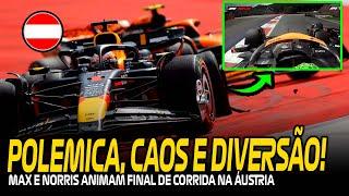 CAOS ENTRE MAX E NORRIS NO FINAL DA CORRIDA DEU VITÓRIA À RUSSELL GP ÁUSTRIA 2024