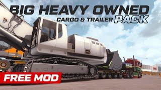 ETS2 1.44 New Big Heavy Owned - Cargo & Trailer Pack V2  FREE Mod