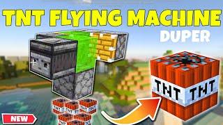 Easiest TNT Duper Flying Machine - Minecraft Bedrock 1.19