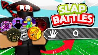 Obtaining 40 Gloves With 0 SLAPS - Slap Battles Roblox