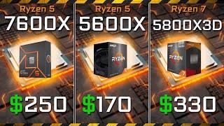 Ryzen 5 7600X vs 5600X Ryzen 7 5800X3D RTX 4090