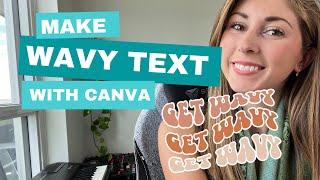 CANVA HACKS How to Make The Wavy Retro Font Design In Canva