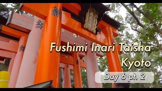 Japan Vlog  Fushimi Inari Taisha Kyoto - try on kimono 