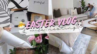 EASTER VLOG Decorating for Easter Weekend Vlog Wife Nesting & Organize for Winter with Me