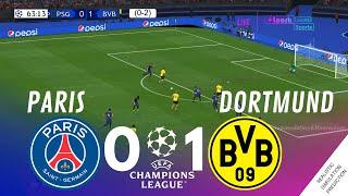 PSG 0-1 DORTMUND Résumé  • LIGUE DES CHAMPIONS LDC 2324  Simulation de jeu vidéo