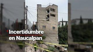 Vecinos evacuados en Naucalpan viven en la calle por temor a que les roben sus pertenencias