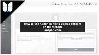 Anspan.Com - How to use websites Admin Panel to upload content 2020