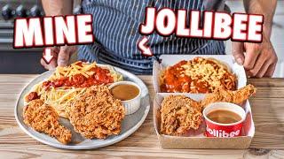 Making Jollibee Fried Chicken and Spaghetti  But Better