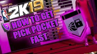 HOW TO GET PICK POCKET HALL OF FAME EASY & FAST - NBA 2K19