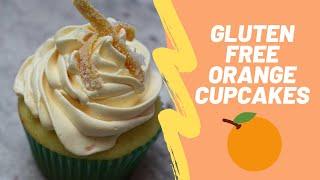 Gluten Free Orange Cupcakes with Orange Swiss Meringue Buttercream